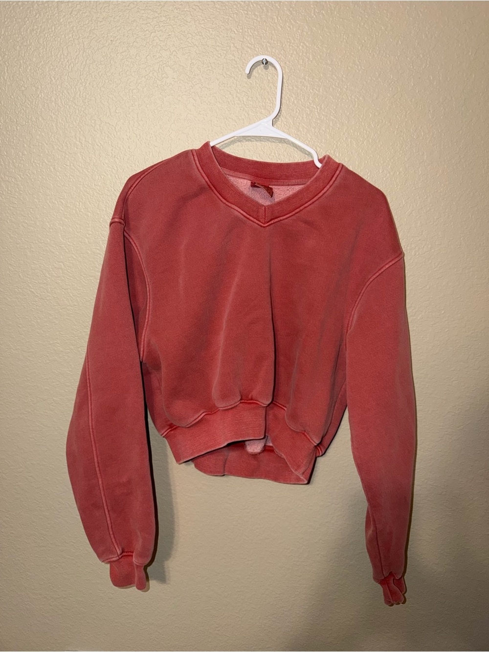 Amazon Women's Cropped Crewneck Sweatshirt - Rust